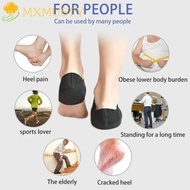 MXMUSTY Silicone Heel Pads, Adjustable Straps Support Cushion Fasciitis Protector, Therapeutic Shock