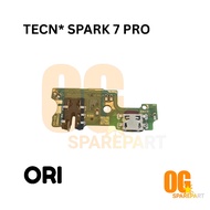 ORIGINAL FLEXIBLE CHARGER BOARD PCB CHARGER CONNECTOR CHARGER CONNECTOR BOARD+C/C+MIC+HF TECNO SPARK