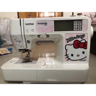二手-【日本 brother】Hello Kitty智慧型電腦刺繡縫紉機 NV-980K