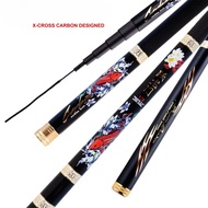 Joran Tegek Carbon Power Rod Kaku Tebal X cross Super Leader 360 450 540 Cocok Untuk Galatama Barona