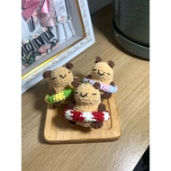 GANTUNGAN Capybara with floating Crochet|Handmade Keychain|KEYCHAIN| DIY DIY DIY