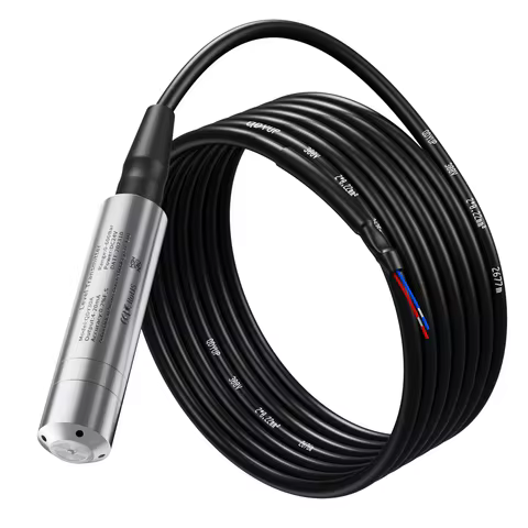 Submersible Liquid Level Transmitter 4-20mA 0-5m 10m 20m 0-10V RS485 Liquid Water Level Transducer W