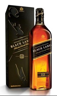 Johnnie walker black label 12 years old whisky 750ml 威士忌