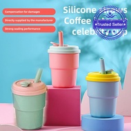 380ml Colorful Water Bottle With Straw Water Bottle Portable Leakproof Drinking Cup Plastic M6m6