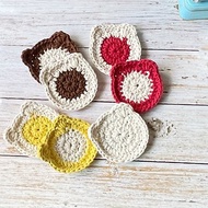 手工鉤織造型杯墊【Crochet Coaster】