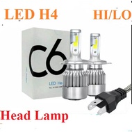 LED Car Headlight Foglamp C6 SOCKET H4 COB Bulb H4 LED