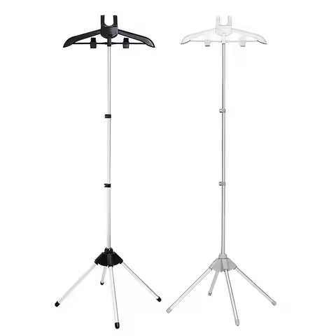 160cm Adjustable Clothes Steamer Rack Telescopic Garment Steamer Racks Foldable Standing Garment Han