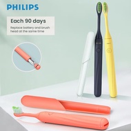 Philips HY1100 Electric Toothbrush Series Microwave Vibration Electric Toothbrush Battery Gentle Soft Bristles 3D Cleaning Teeth Replaceable Brush Head Electric Toothbrush