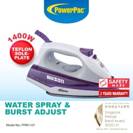 PowerPac Steam Iron with Spray , Non Stick Iron (PPIN1107)