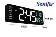 Jam Dinding Timer Digital/Jam Countdown/Jam Stopwatch SONIFER 6629