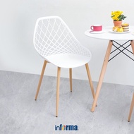 Informa Harmon Chair - White Multipurpose Chair Cafe Restaurant Dining Chair Multipurpose Balcony Ch