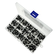 600pcs Transistor Kit  A1015 C1815 C945 S8050 S8850 2N2222 2N3904 2N3906 2N5401 2N5551 PNP NPN S9012