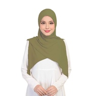 TUDUNG Hijab  BAWAL LAZY MOSSCREPE HARD AWNING SCUBA