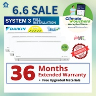 Daikin System 3 R32 5 Ticks- Full Installation
