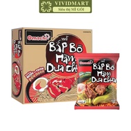 [30 PACK BOX]-MASAN- Omachi Diamond noodles with pickled beef shank flavor, Omachi noodles with beef