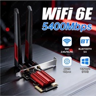 Intel Chipset WiFi 6 6E AX210 Tri Band 2.4G/5G/6Ghz Bluetooth 5.4 Network WiFi Card For PC