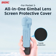 BRDRC Pocket 3 Screen Protective Case Cover DJI Osmo Pocket 3 Accessories Handheld Camera Lens Cap H