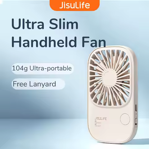JISULIFE Mini Handheld Fan Portable Fan, Small Desk Fan with Bracket, USB Rechargeable Lash Fans,Eye