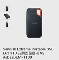 Sandisk E61 - 1Tb SSD Portable external Hard Disk