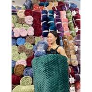 Embossed Velvet Snow Blanket Size 2m x 2.3m