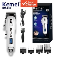 Kemei Hair Clipper KM-232 is a professional LCD electric hair clipper designed for men. It is wirele