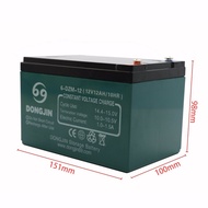 6-DZM-12 12V 12Ah Sealed Lead Acid Battery With Nut & Bolt Terminal For Scooter