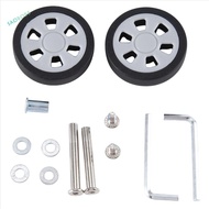 Replacement Wear Resistant PU Caster Luggage Wheels Universal 6mm 8mm