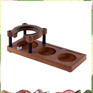 Espresso Coffee Tamper 53MM 54MM 58MM, Walnut Wood Storage Rack & Portafilter Holder, BaristaAccesso