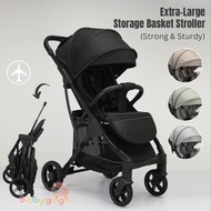 Lightweight Cabin Stroller with Extra-Large Storage Basket (Strong &amp; Sturdy)