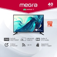 Megra 40 Inch TV FHD Android TV LED Television Smart TV Powered By Android Full HD LED TV 40寸高清智能电视机安卓
