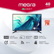 Megra 40 Inch TV FHD Android TV LED Television Smart TV Powered By Android Full HD LED TV 40寸高清智能电视机