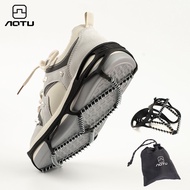 Outdoor Running Ice Snow Anti-Slip Shoe Cover Lightweight Wear-Resistant Steel Roll Crunches Fishing