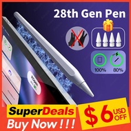 Aieach iPad ดินสอไร้สายการจับคู่ &amp; ชาร์จปากกา Stylus สำหรับ iPad Pro ปากกาดินสอ Apple สำหรับ iPad Air 4 5 Pro 11 12 9 Mini 6 Only 1 Pen One