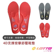[LOTTO] 4D Support Massage Pressure Relief Insole LOTTO Arch Tailorable Deodorant Men's Women's Brea
