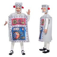 Halloween Children's Robot cosplay Costume Technology Party Kindergarten Event Little Robot Costume