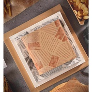 Wax PAPER Baking PAPER Motif NEWS PAPER PAPER Bento Sandwich Burger Cake