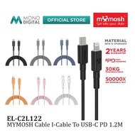 MYMOSH EL-C2L122 CABLE I-CABLE TO USB-C PD 1.2M/FAST CHARGING/30KG TEAR RESISTANCE/ CHARGE & SYNC/ 4
