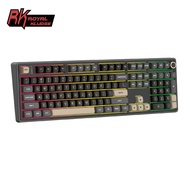RK Royal Kludge RK R108 Layout 100% RGB Wired Professional Game Hotswap Knob Mechanical Keyboard