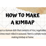 How To Make A Kimbap