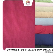 CEY AIRFLOW CRINKLE PLAIN RAYON FABRIC Kringkel/ Krinkle/ Cringkel/ Jasmine Airflow/ Cringkle/