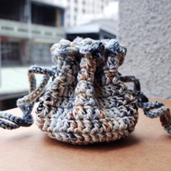 大束口袋/礦袋/AirPods收納袋/耳機袋/鉤針/手工