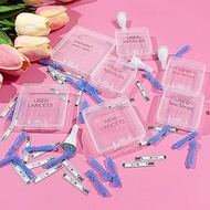 Diabetes Travel Supplies Case Accessories - Mini Plastic Box for Diabetic Needle Test Strips Disposa