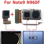 ของแท้สำหรับ Samsung Galaxy Note 9 N960F กล้องหน้าหลังกล้องหน้าหลังส่วนหน้าชิ้นส่วนอะไหล่โมดูลกล้องหลัก