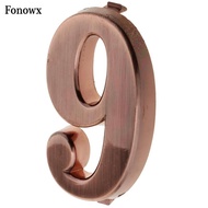 Fonowx Inlaid Door Number Sign Plaque House Hotel Address Digits Plate  Address Number 0-- Signs