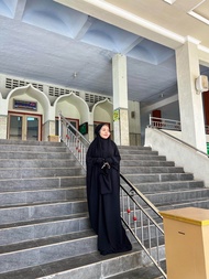 Mukena Tunik Jumbo Berlengan Crinkle Airflow Free Tas Cantik