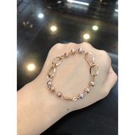 375 rate natural gold 2 tone candy bracelet