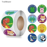 【TBSG】 Cute Dinosaur Reward Sticker 500pcs/roll English Words 8Designs Encourage Labels Hot