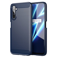 OPPO Realme 6 Pro เคส Realme6Pro คาร์บอนไฟเบอร์ TPU ซิลิโคนนิ่มฝาหลังเกราะเคสโทรศัพท์