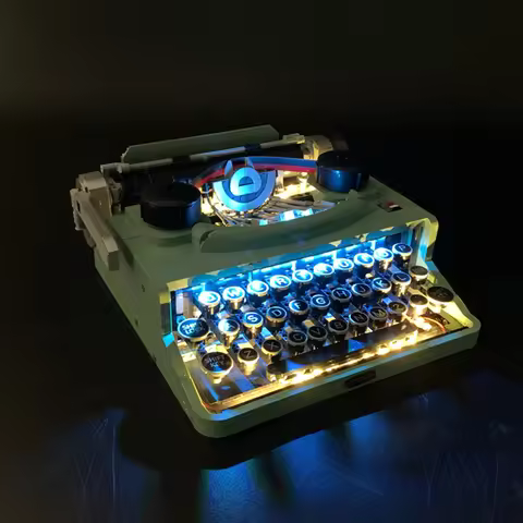 BYB LED Light For 21327 Retro Typewriter Building Blocks Decorative Lamp Remote Control Not Include 