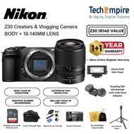NIKON Z30 Mirrorless Camera NIKKOR Z DX 16-50mm & 50-250mm Nikon Vlogger Essentials Nikon Z30 with k